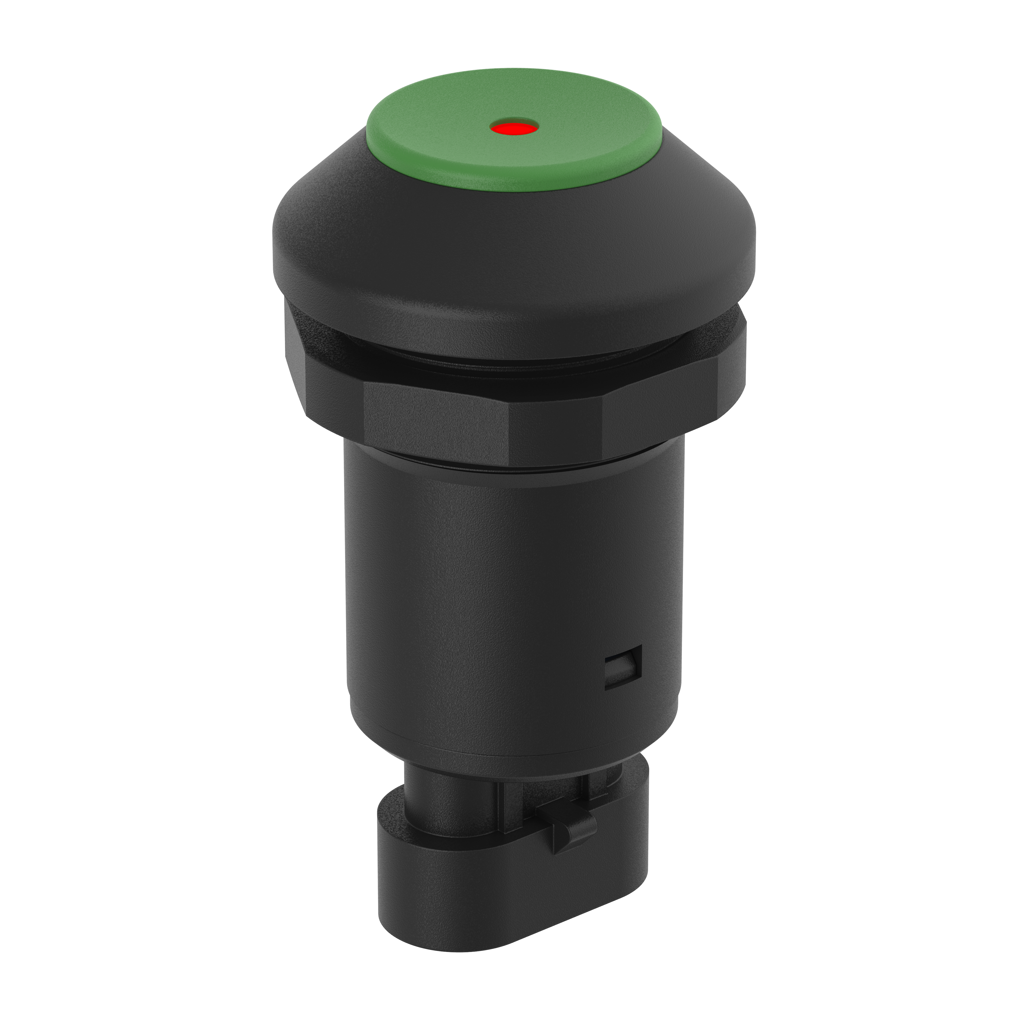 M30-Push button switch green - 145105AB10 - LED red, AMP connector M30-Push button switch green - 145105AB10 - LED red, AMP connector